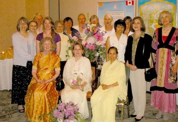 15Victoria GMDO.jpg - Victoria?s Global Mother Divine Organization, the ladies wing of the Global Country of World Peace, gave much support to organizing arrangements for the delegates.
